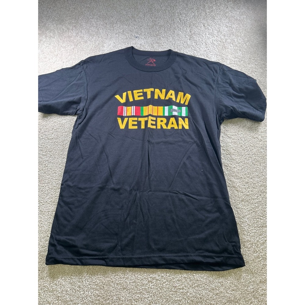 Rothco Vietnam Veteran Men's T-Shirt XL‎ Cotton Polyester Black
